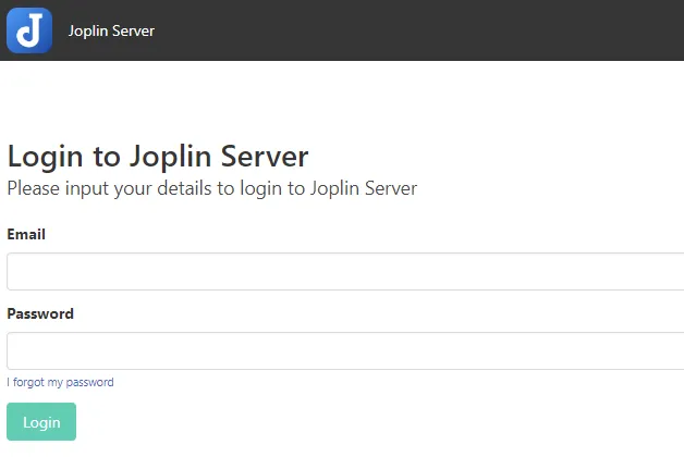 Joplin Serverをdockerで構築